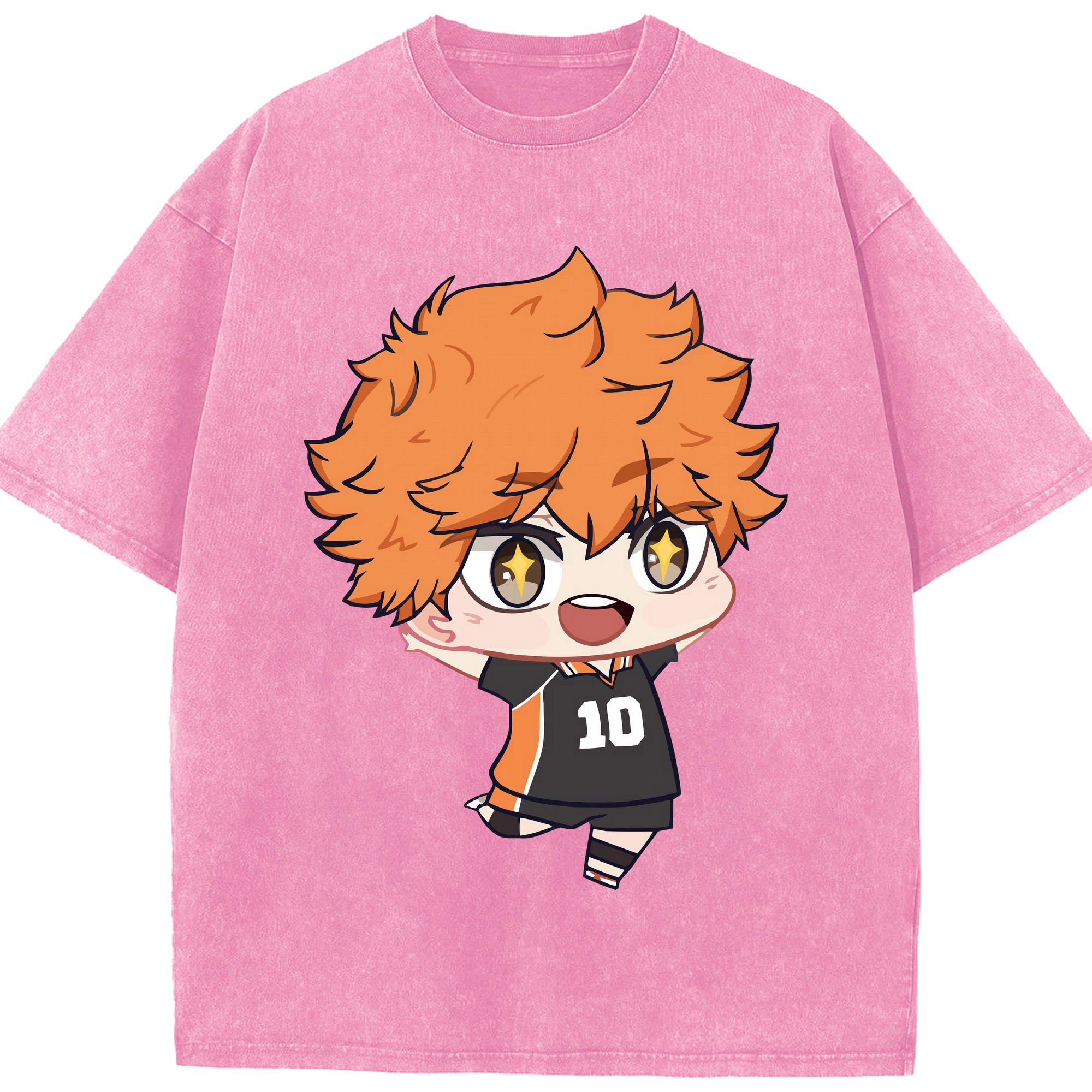 （画像用） ハイキュー!! Haikyu!! 綿100% ヴィンテージ風 半袖Tシャツ（フロントプリント）